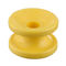 изолятор загородки пластиковой катушкы круглого угла ногтя изолятора 10mm донута 12kv желтой электрический с весом 12.8g
